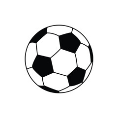 Fototapeta premium soccer ball icon vector isolated on white background,eps vector