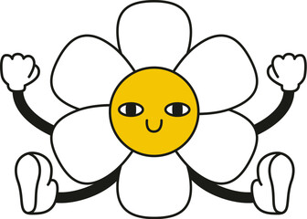 Sitting Flower Character