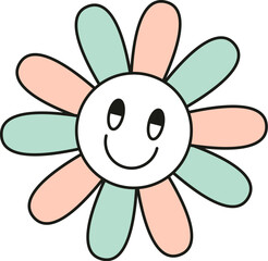 Smiling Flower Character