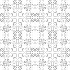 Vector seamless pattern. Modern stylish texture. Monochrome, linear abstract background.