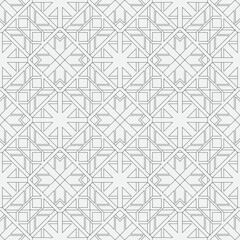 Vector seamless pattern. Modern stylish texture. Monochrome, linear abstract background.
