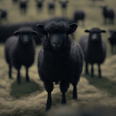black sheeps illustration