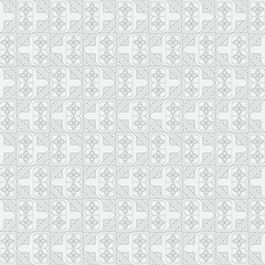 Vector seamless pattern. Modern stylish texture. Monochrome, linear abstract background.