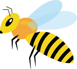 Bee insect vector image or clipart