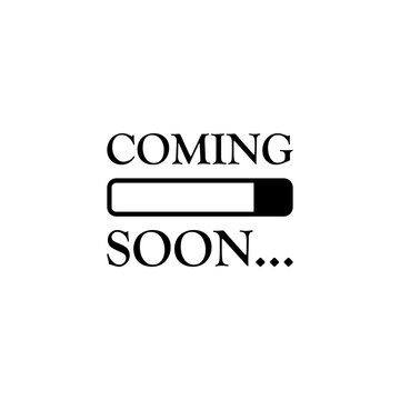 Coming Soon Loading Icon Isolated On Transparent Background