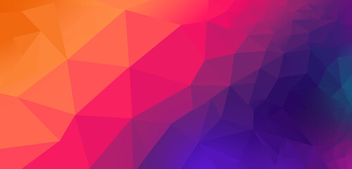 Low Poly background design, Colorful low poly pattern design