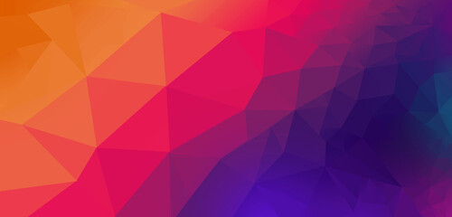 Obraz premium Low Poly background design, Colorful low poly pattern design