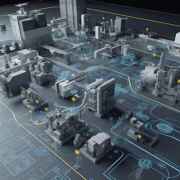 a picture of industry 4.0 hyper detailed