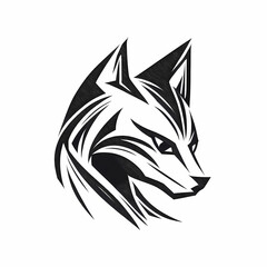 Fox Isolated White Background. Generative AI