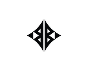 BB logo design vector template