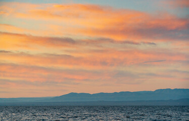 Fototapeta premium Sunset at the Salton Sea