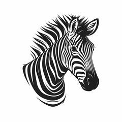 Fototapeta na wymiar Zebra Isolated on White Background. Generative AI 