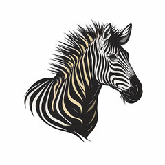 Fototapeta na wymiar Zebra Isolated on White Background. Generative AI 
