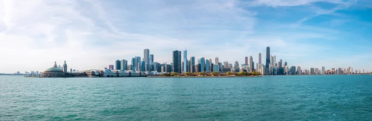 Foto op Plexiglas Panoramic view of the city of Chicago © Fernando