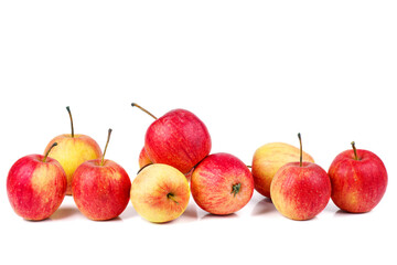Crab apples isolated on a white background