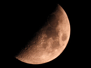  Moon in the first quarter phase   © Jana