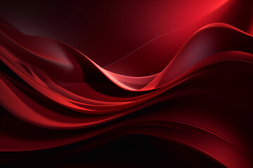 Dark red abstract modern background. AI Generated