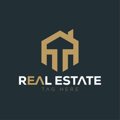 Real estate , construction letter mark logo design