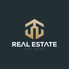 Real estate , construction letter mark logo design
