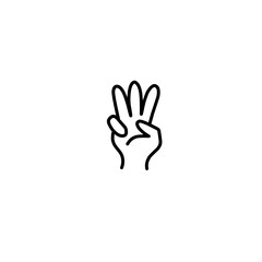 Fototapeta na wymiar Gesture Hand icon
