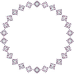 Tribal vintage border frame design. Decorative vector illustration.