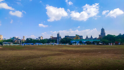 Cricket ground in Mumbai City.