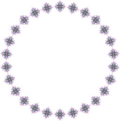 Tribal vintage border frame design. Decorative vector illustration.