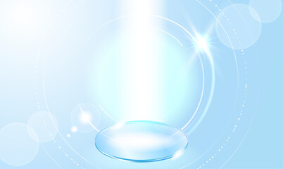 blue light glowing abstract background