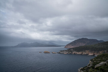 Fototapeta premium clouds over the sea