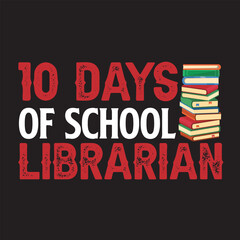 Librarian Typography T-shirt Design