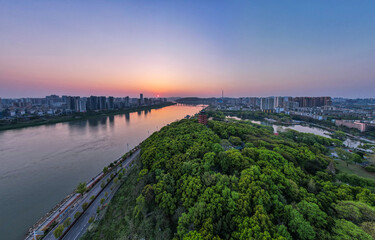 Cityscape of Zhuzhou, Hunan Province, China