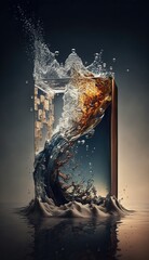 Fluidity: Conceptual Photography of Water. Generative AI