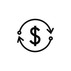 money icon in trendy flat style
