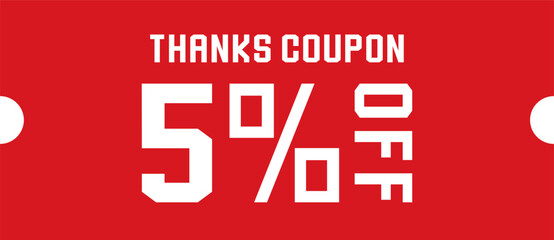 割引クーポンのイラスト