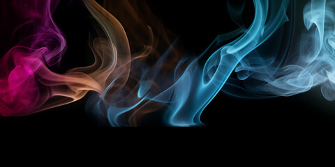 Background astratto. Fumo colorato. Ai generated.