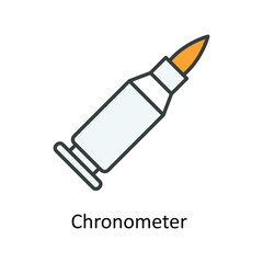 Bullet Vector Fill outline Icons. Simple stock illustration stock