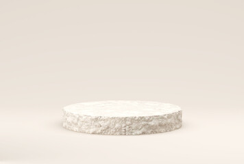 abstract stone template with blurry shadow background - 3D Illustration