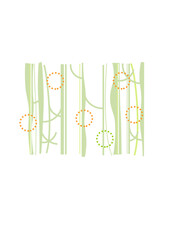 北欧風パターン1　春の木立　ai