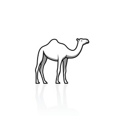 Camel icon isolated vector graphics