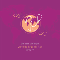 World Health Day Creative Design Vector Templates 
Health, Medical, Doctor, Nutrition