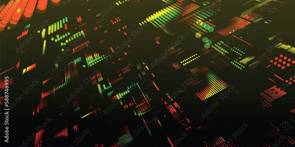 Poster abstract digital background. data flow information. concept of digital communication. big data visua