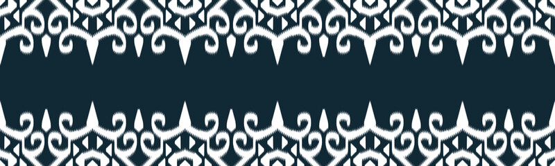Fototapeta na wymiar Ikat Ethnic Seamless Pattern Design in tribalt vertical. Geomatirc tribal vector texture. Figure tribal embroidery. backgroud Vector illustration EP.59