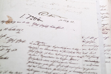 stary rękopis i dokument jako tło do projektu