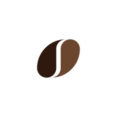 coffee grain bean logo vector icon symbol