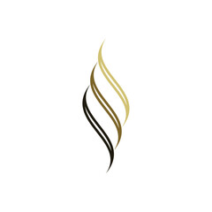 Obraz premium hair hairstyle logo vector icon