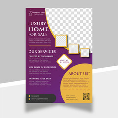 Obraz premium Corporate Luxury Flyer a4 template for print ready