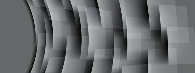 Fototapeta premium Abstract grey modern geometric banner design template vector