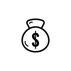 Money Bag line Icon