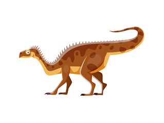 Plateosaurus isolated dinosaur cartoon character