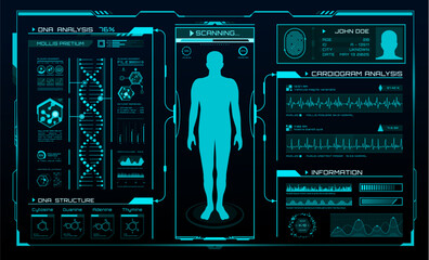 HUD medicine, body health digital technology